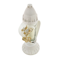 ZNICZ ZP SERCE 3D (5) BIAŁY/ZŁOTY