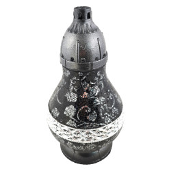 ZNICZ WITRAŻ KARAFA DECOR (4) CZARNO SREBRNY