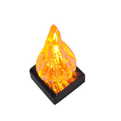 ŚWIECA LED PŁOMIEŃ XL ŻYWY 2/24/WZP-BAT (10) GRANIT