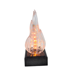 ŚWIECA LED PŁOMIEŃ XL ŻYWY 2/24/WZP-BAT (10) GRANIT