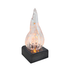 ŚWIECA LED PŁOMIEŃ XL ŻYWY 2/24/WZP-BAT (10) GRANIT