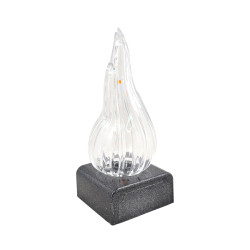 ŚWIECA LED PŁOMIEŃ XL ŻYWY 2/24/WZP-BAT (10) GRANIT