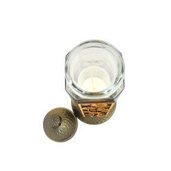 ZNICZ U689 APL DREWNO KWIATY (6) ZŁOTY