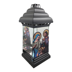 ZNICZ KAPLICZKA TRAPEZ ANTRACYT ŚW RODZINA (6) CZARNY