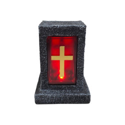 ZNICZ LED SUBITO KAPLICZKA 1033 (6) CZERWONY/SZARY